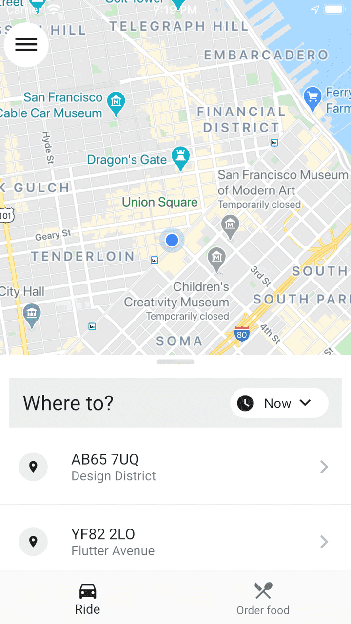 Uber app