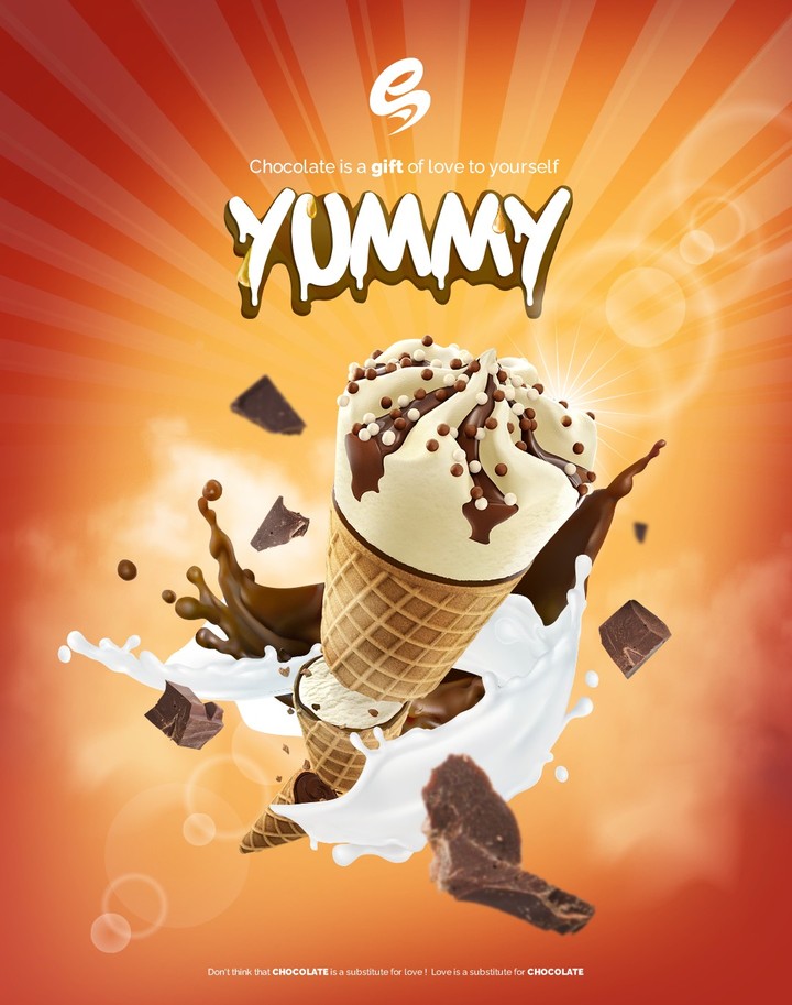 Yummy " Ice cream Poster"