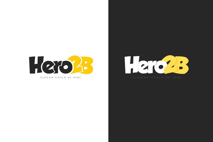 Hero2Be logo design