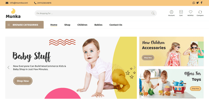 Munnka Store For Children Products