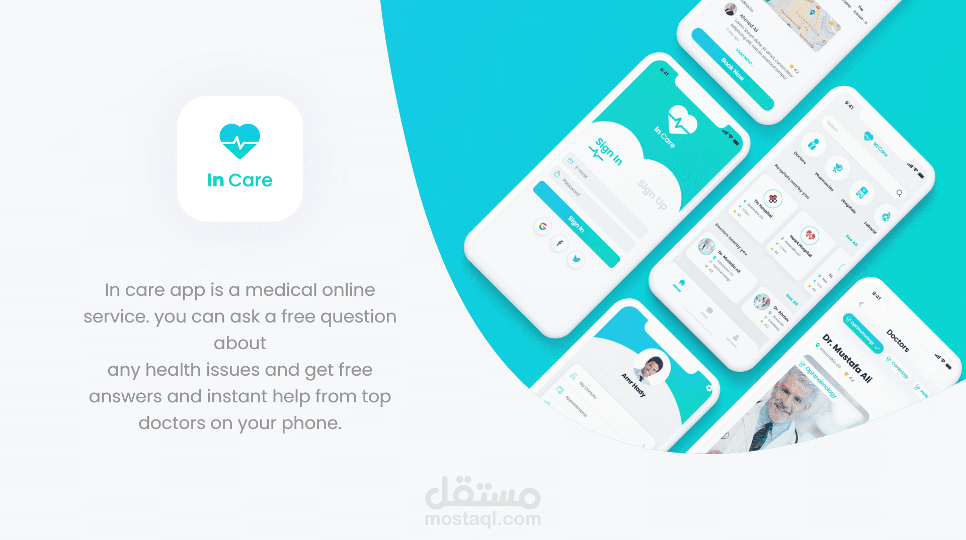 In Care Medicine App UI Design