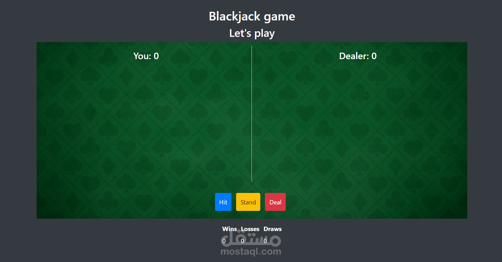 لعبة بلاك جاك - blackjack game