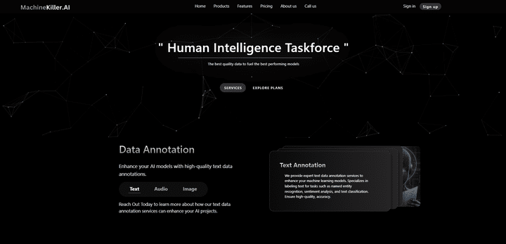 Ai Services Website Landing Page