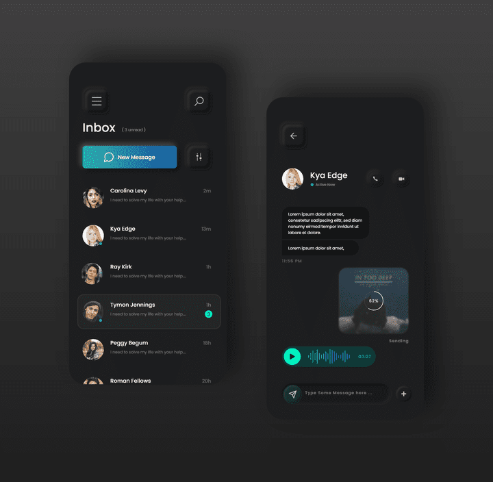 Random UI for a Chat app