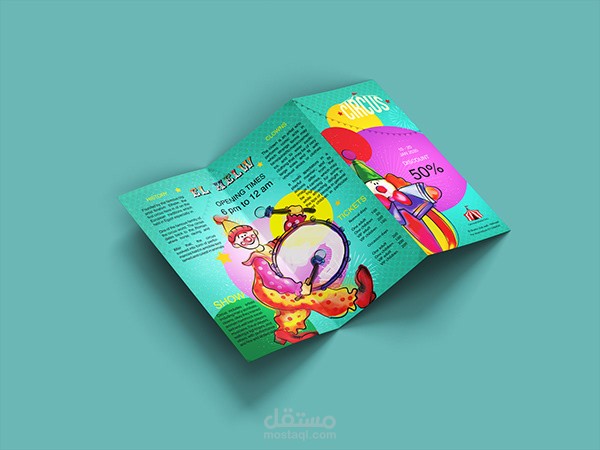 circus brochure and character desgin