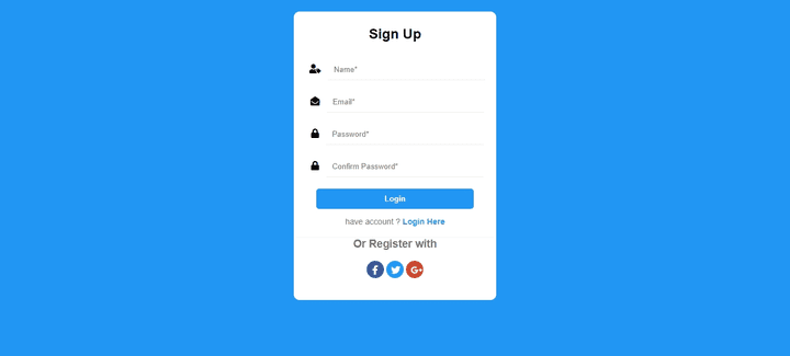 Page Sign Up