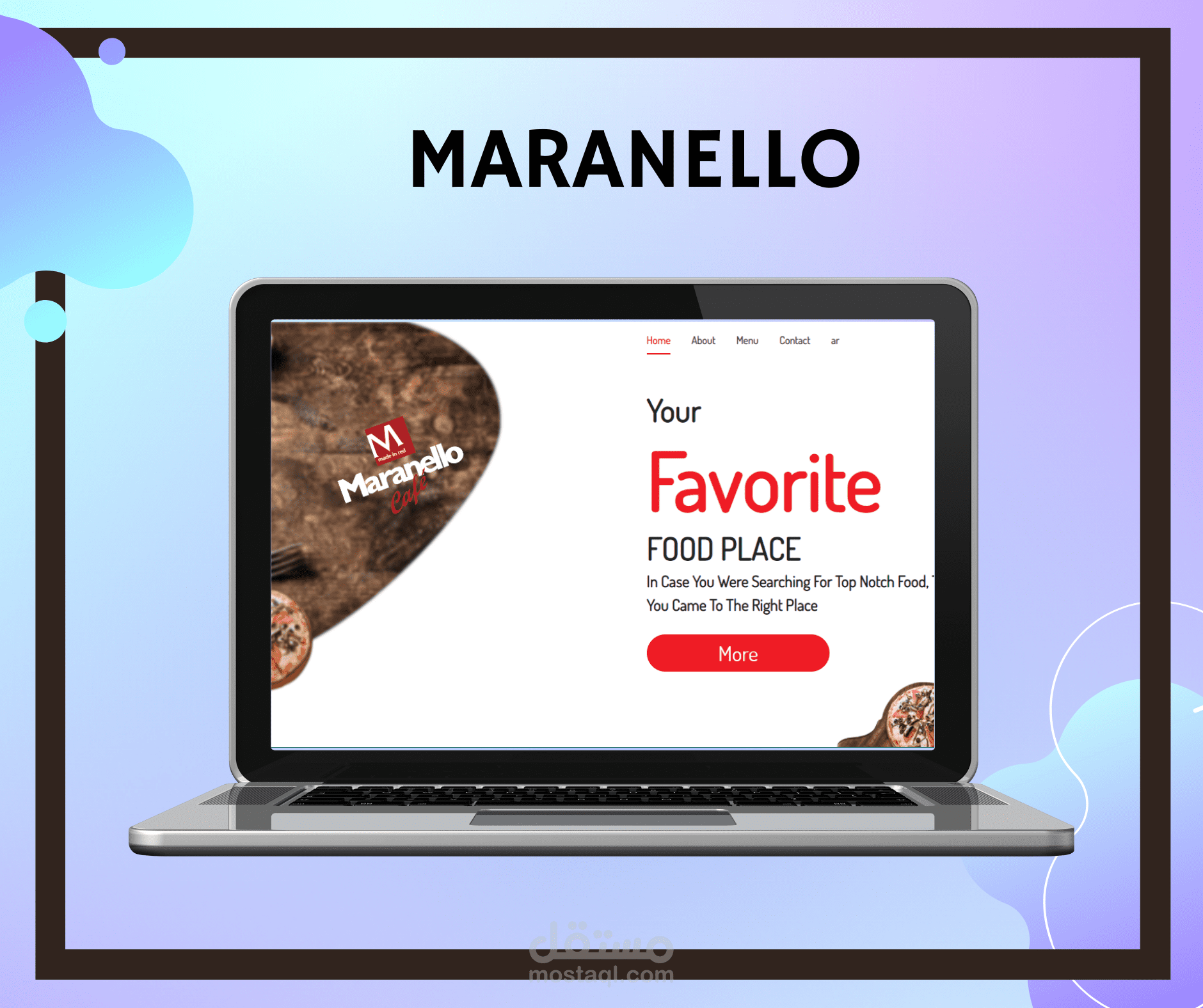 برمجة موقع ل مطعم maranillo