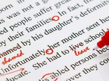 Proofreading and Editing