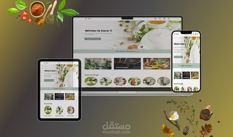 تصميم UXUI يتناسب مع جميع الشاشات Responsive