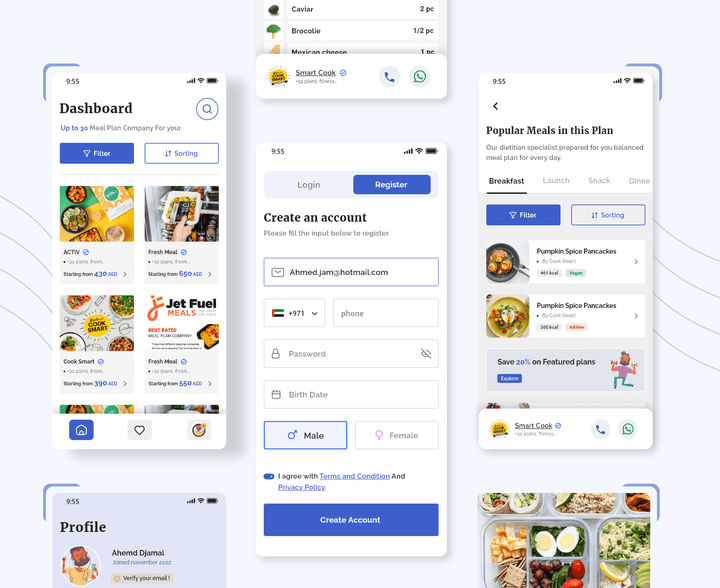 تطبيق MVP Meal planner