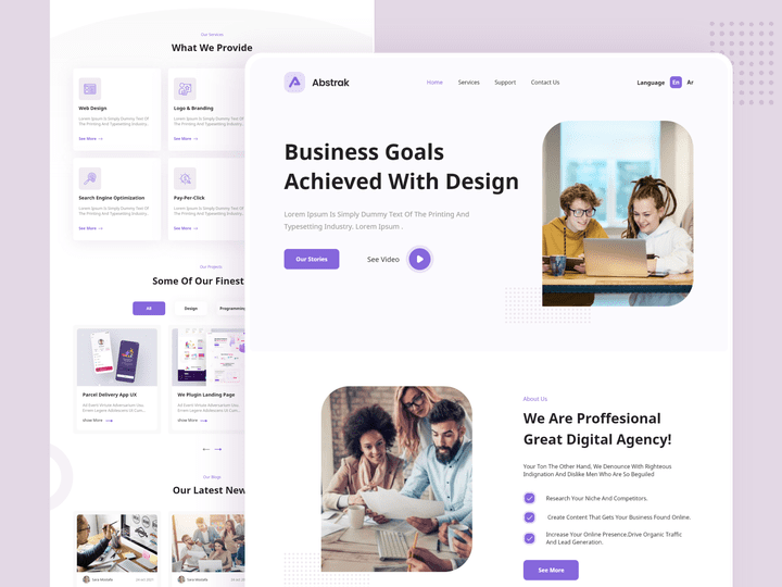 Digital Agency Landing Page