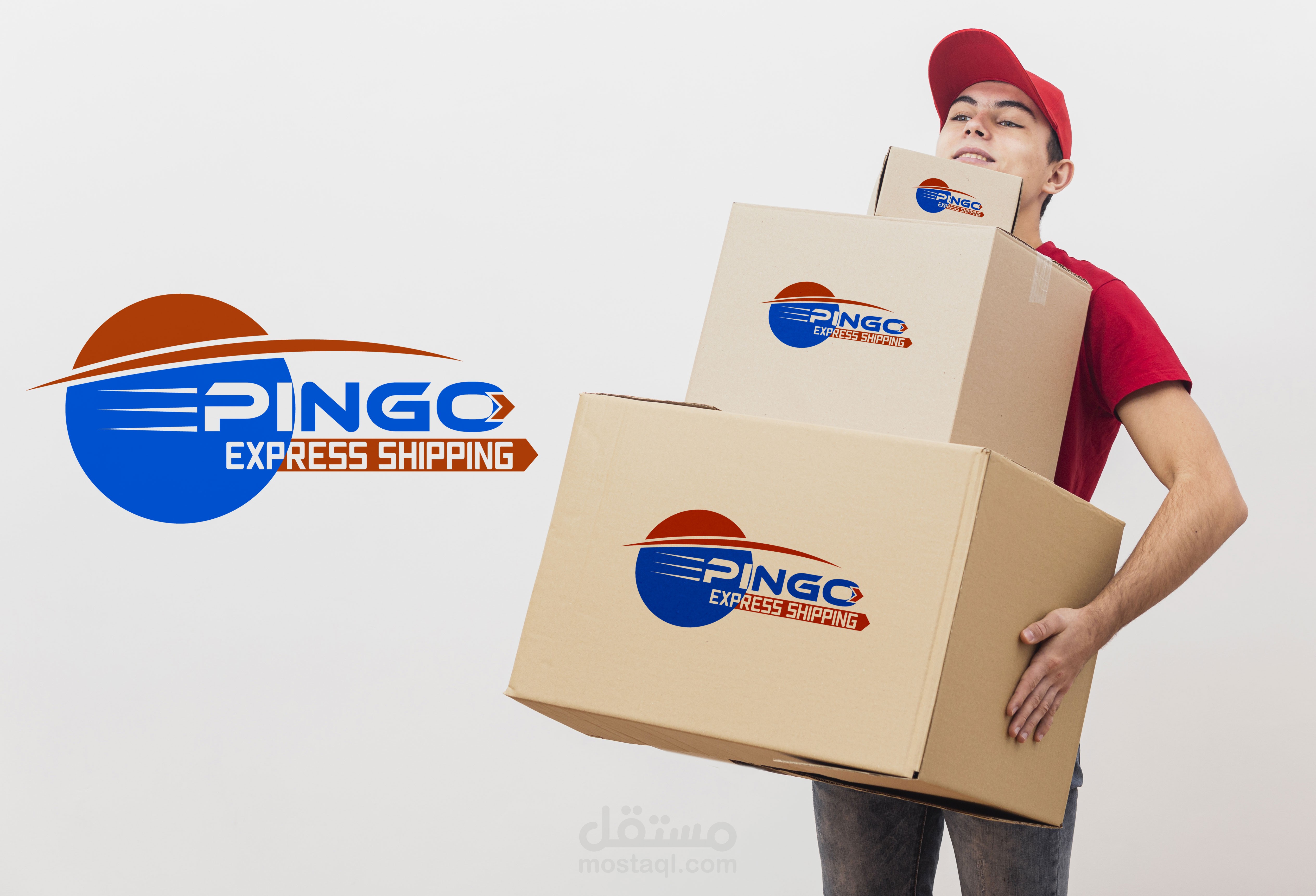 تصميم شعار شركة شحن بينغو (Pingo)