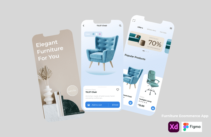 Furniture Ecommerce App UI Design