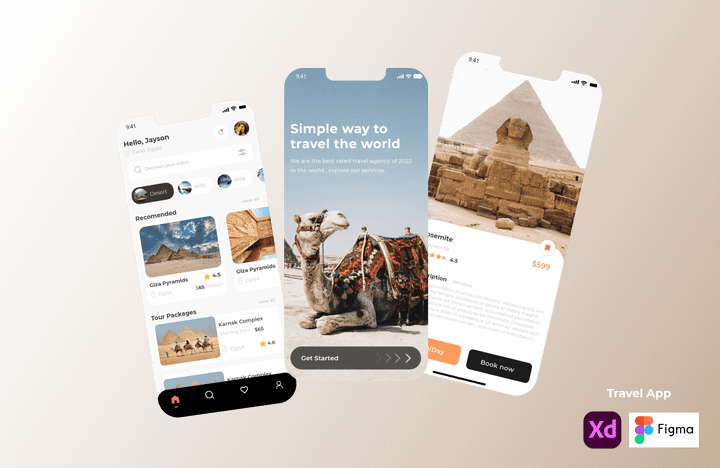 Travel App UI Design