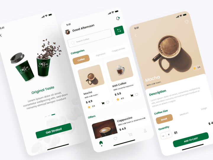 Coffee mobile app