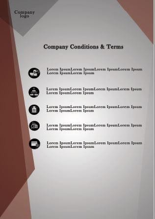 Company conditions & terms