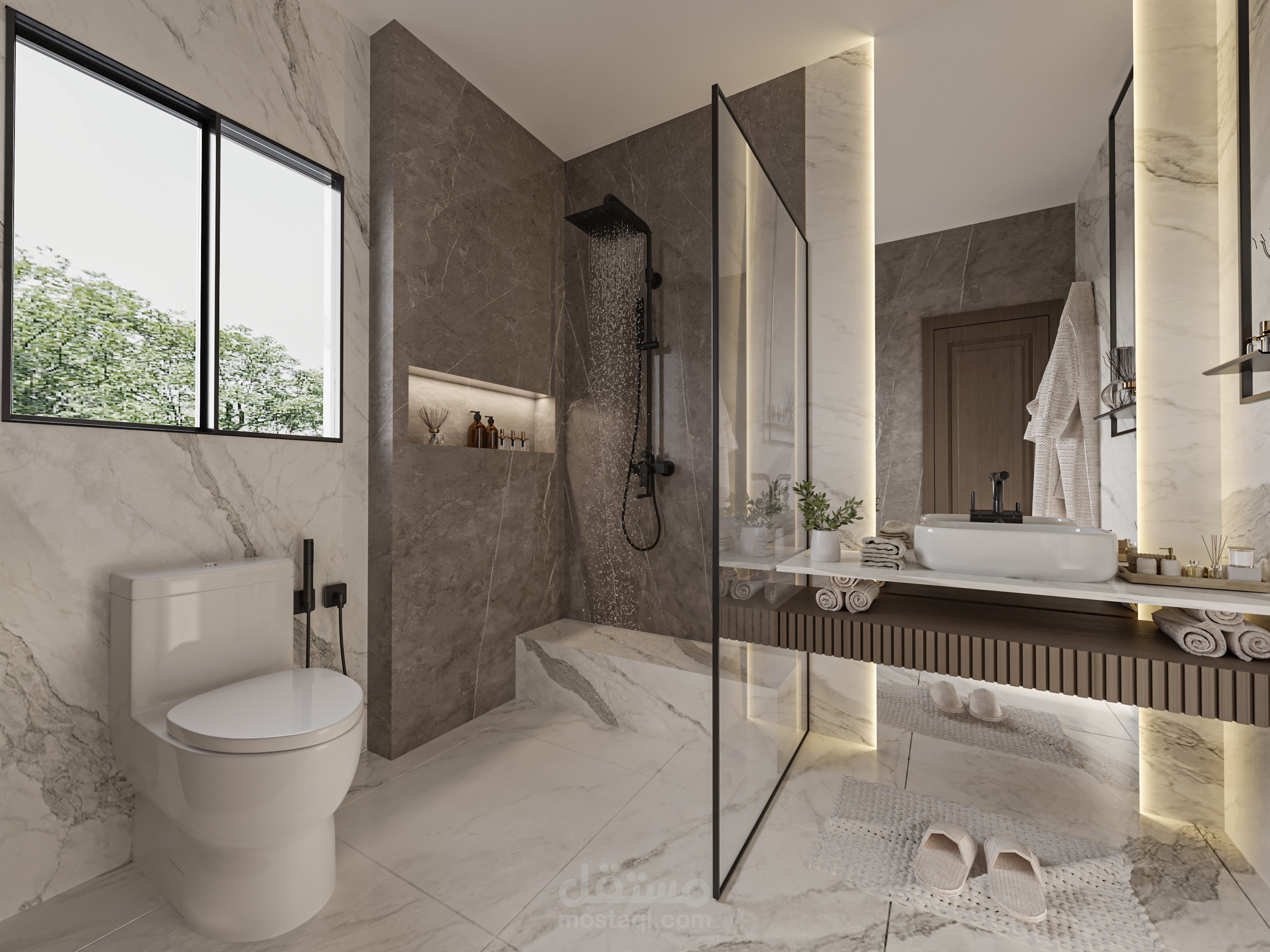تصميم حمام خاص | مستقل