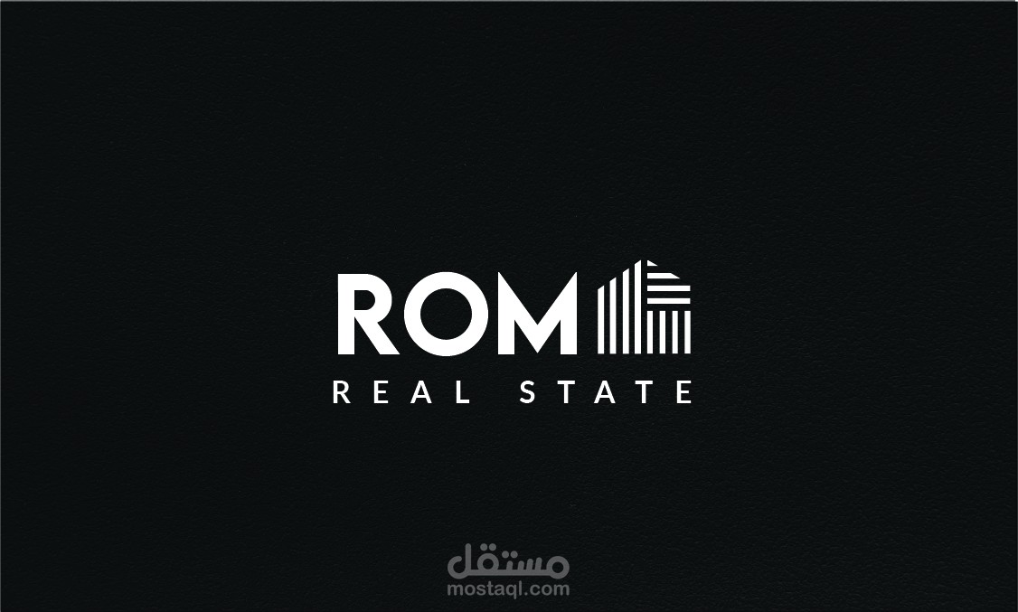 تصميم هوية بصرية ل شركة Roma للسويق العقاري