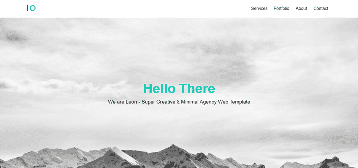 Leon landing Page