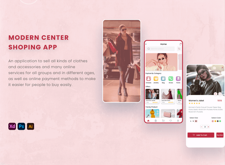 CENTER MODREN  (UI / UX APP )