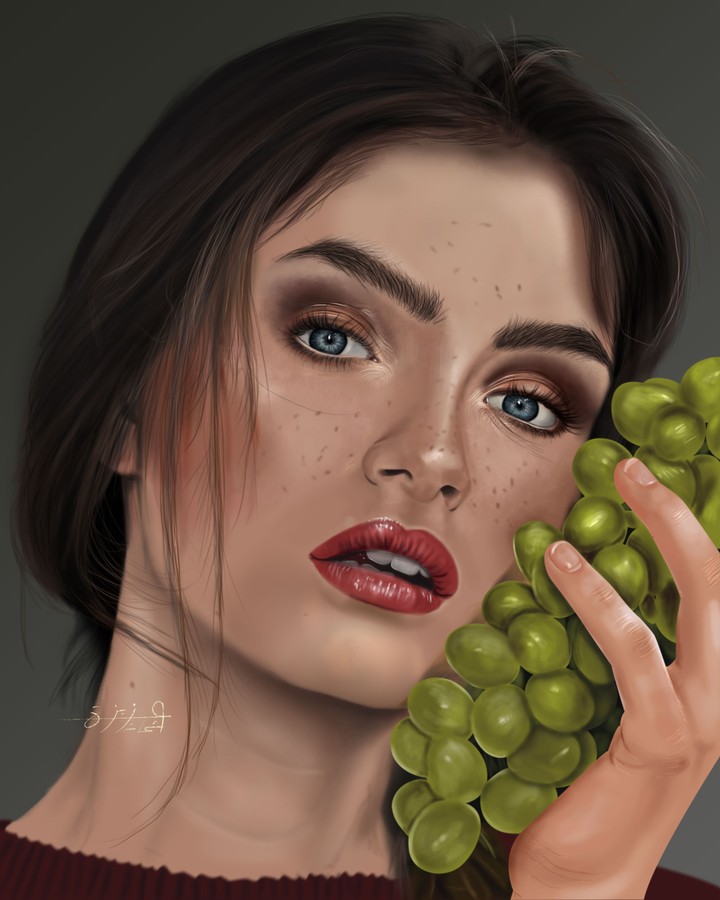 بورتريه رسم رقمي