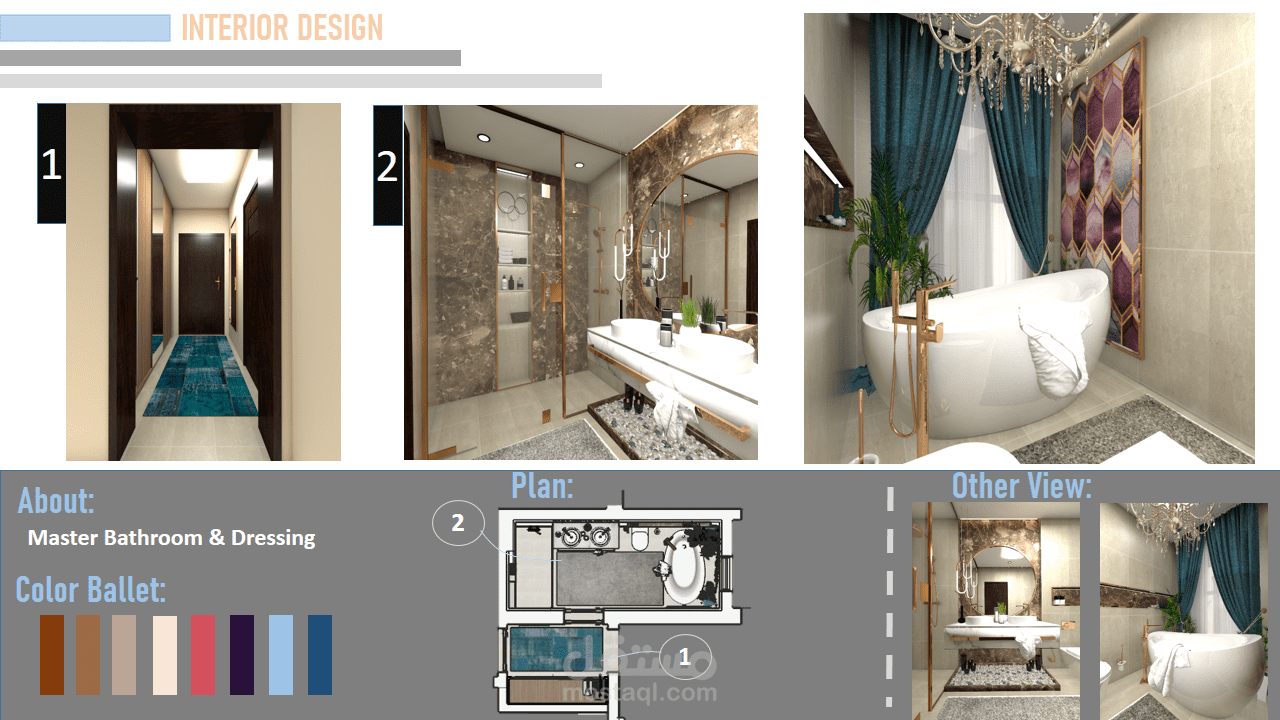 Master Bathroom Interior Design