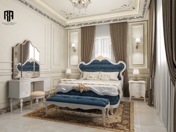 classic  bed room design