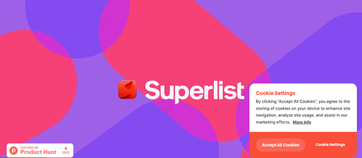 superlist - منصة لتسهيل إدارة المشاريع