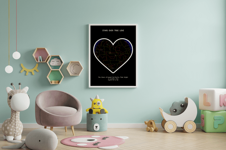 Star map poster