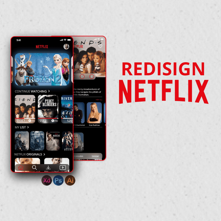 NETFLIX APP UI REDESIGN