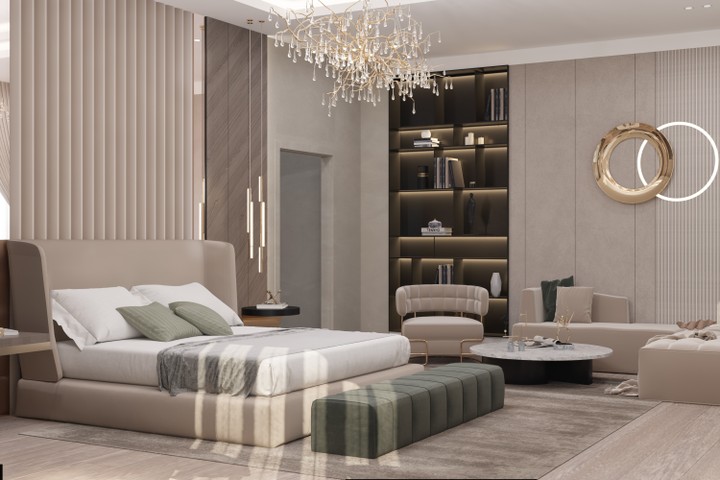 Contemporary Master bedroom