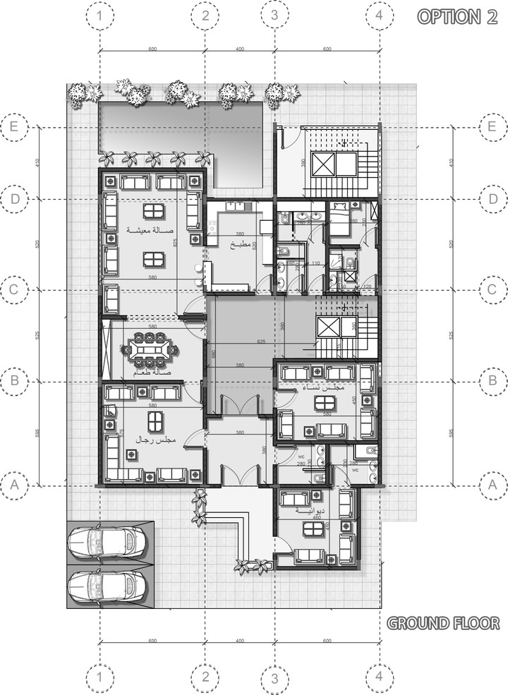 Architectural planning for villa in KSA