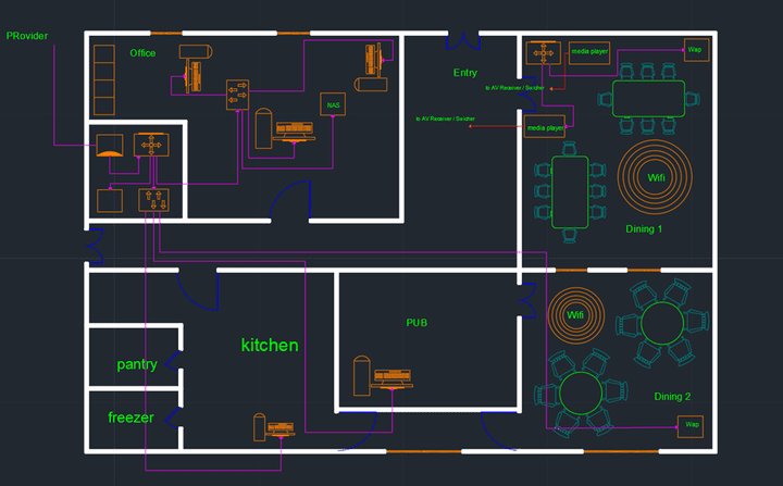 رسم مخططات الهندسة المعمارية ع برنامج الاوتوكاد (AutoCAD)