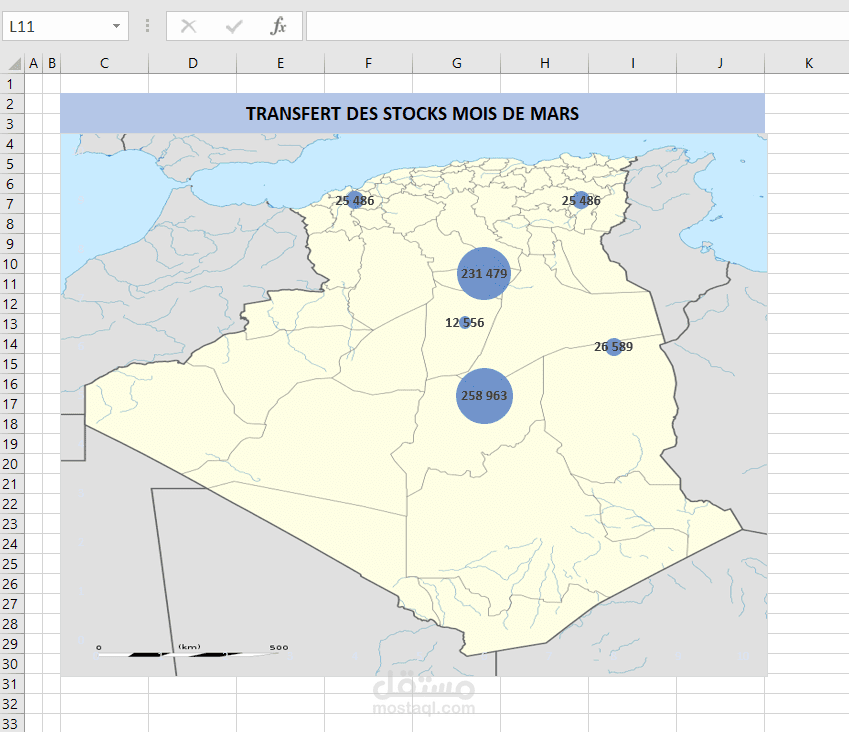 Carte Sur Excel