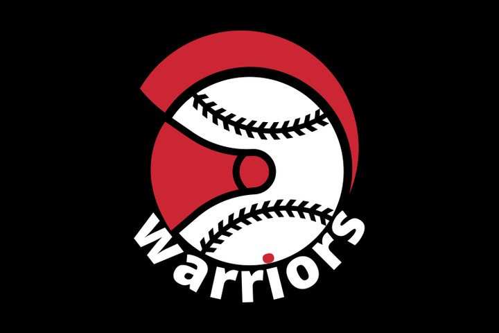 warriors baseball logo design