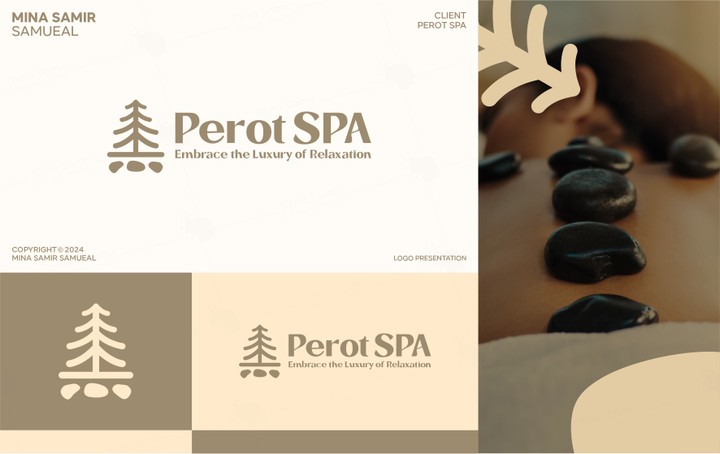 تصميم شعار وكارت خدمات لمحل (PEROT SPA)