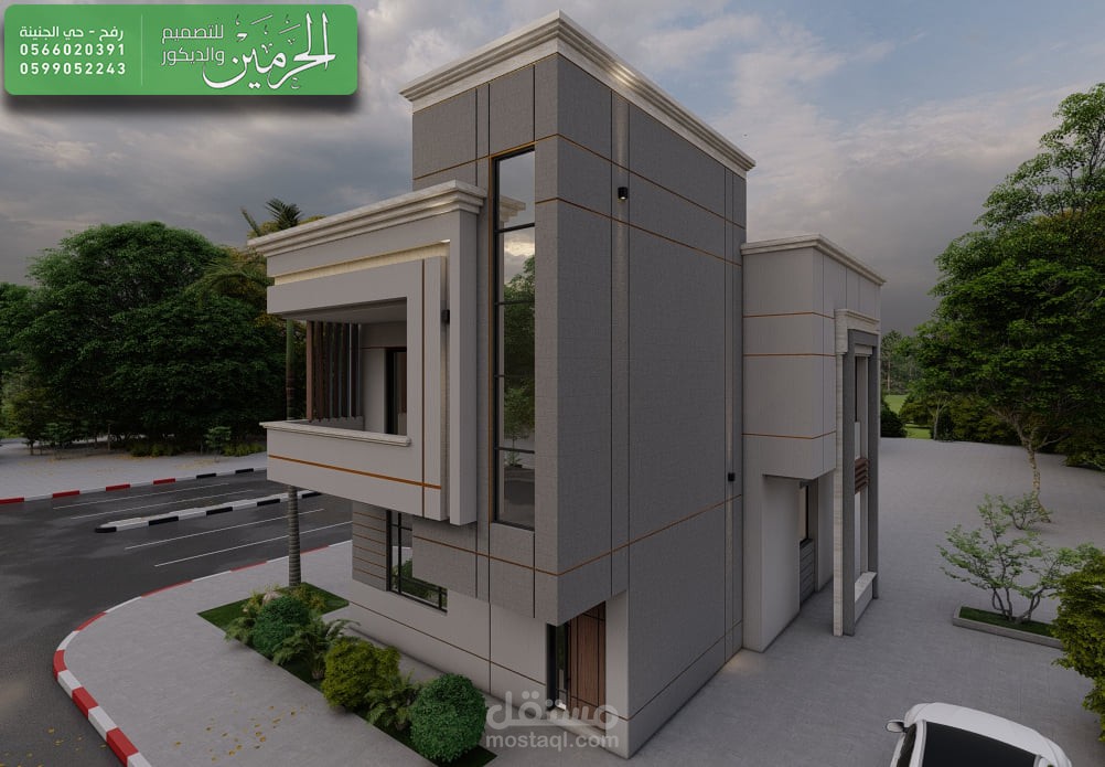 تصميم شاليه خاص مودرن