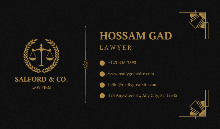 كارت شخصى أو بطاقة الأعمال  - Business Card