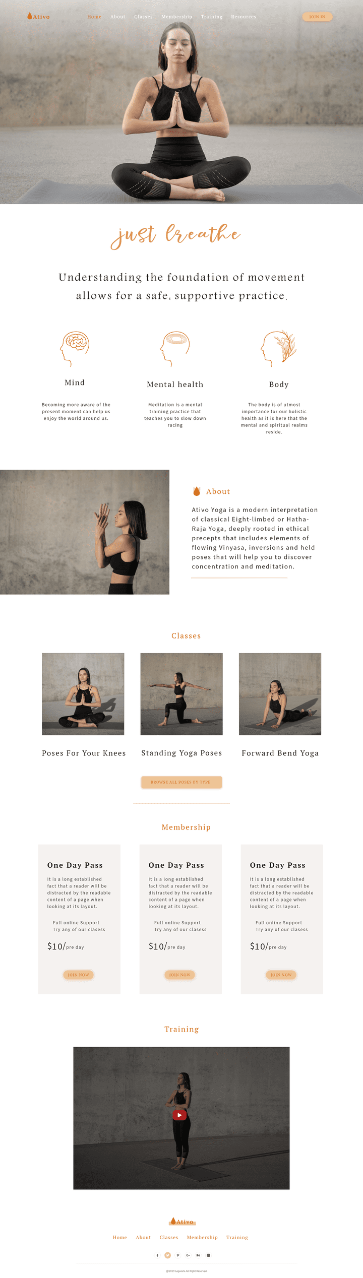 yoga website