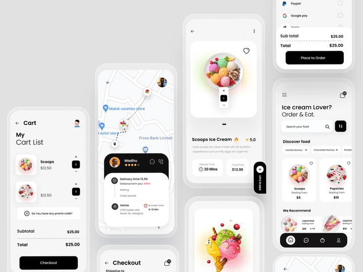 Food Delivery app UI design