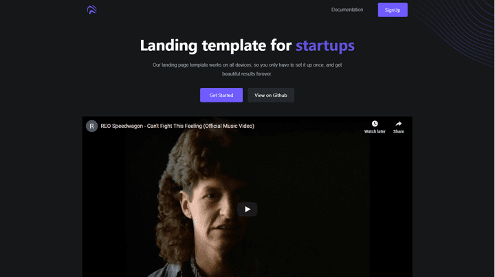 Landing page