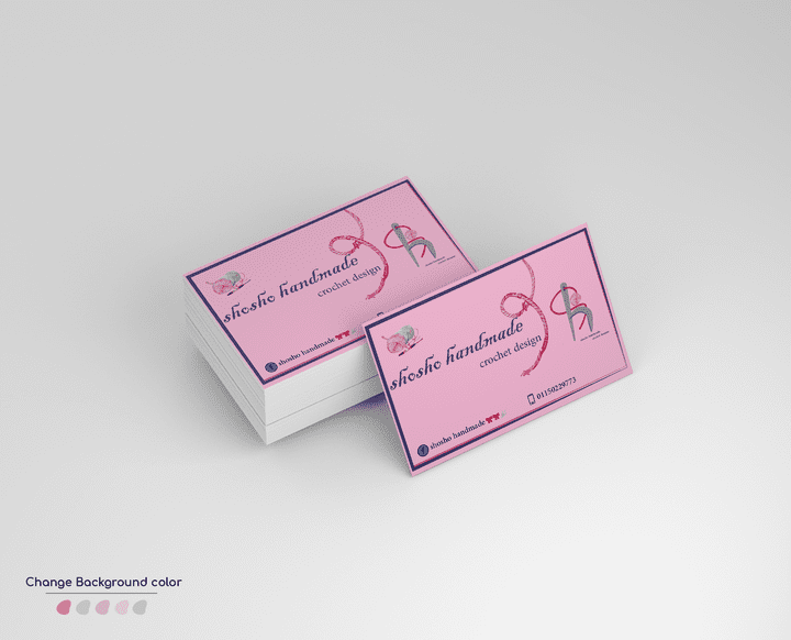 business card for handmade works