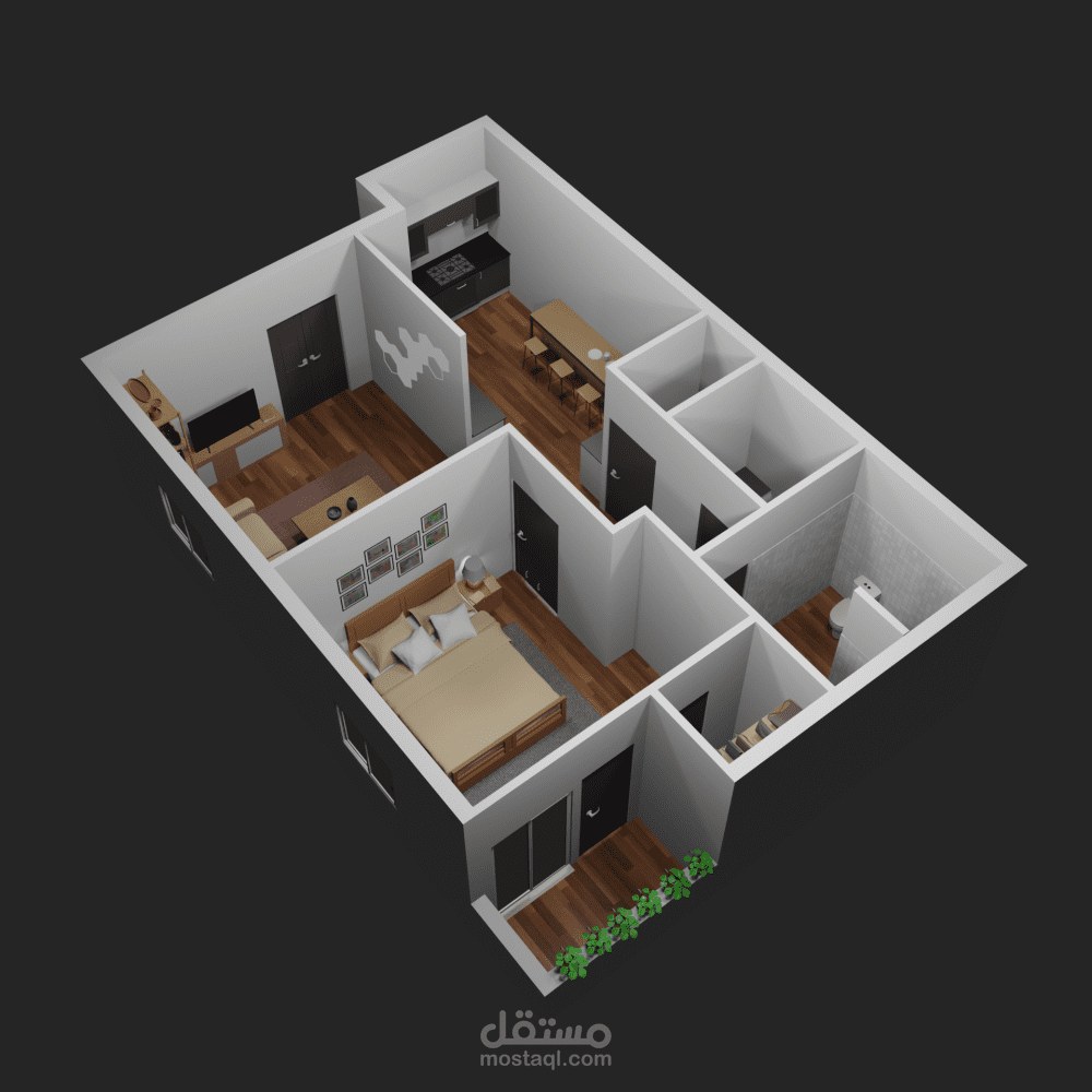 3D Apartment Floor Plans