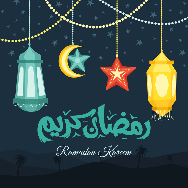 تصميم دعائي بمناسبة شهر رمضان المبارك