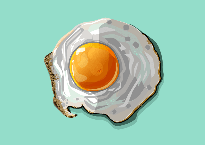 vector fried egg