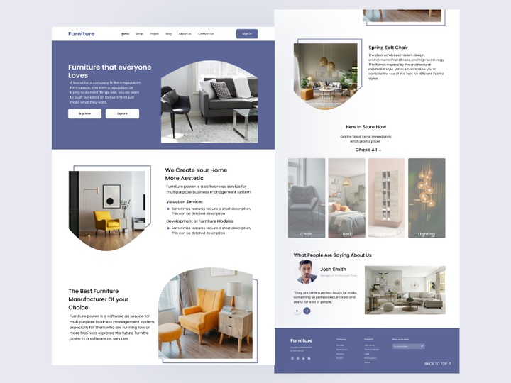 Furniture- Landing Page