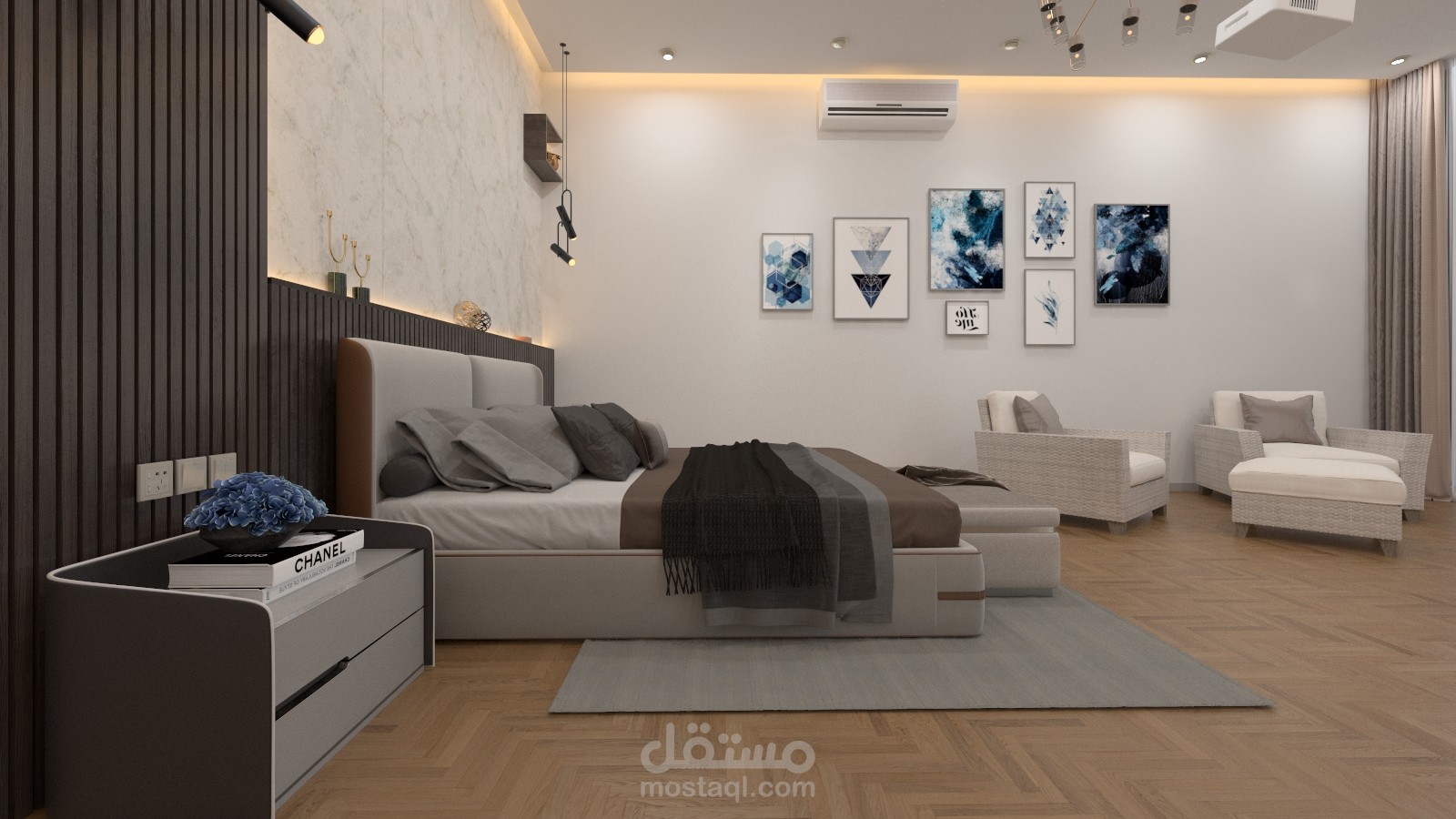 Master bedroom interior design