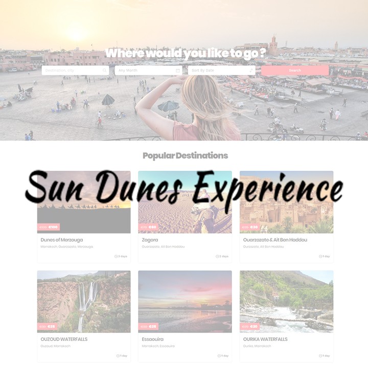 موقع شركة Sun Dunes Experience