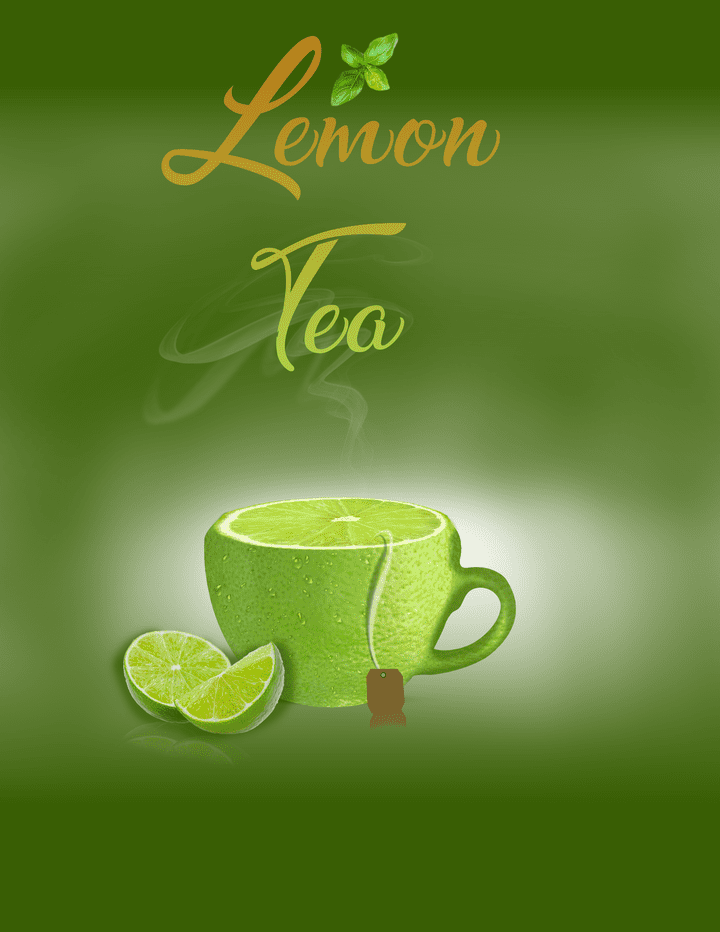 تصميم بوستر Lemon Tea