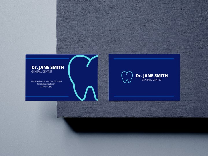 Dentist business card